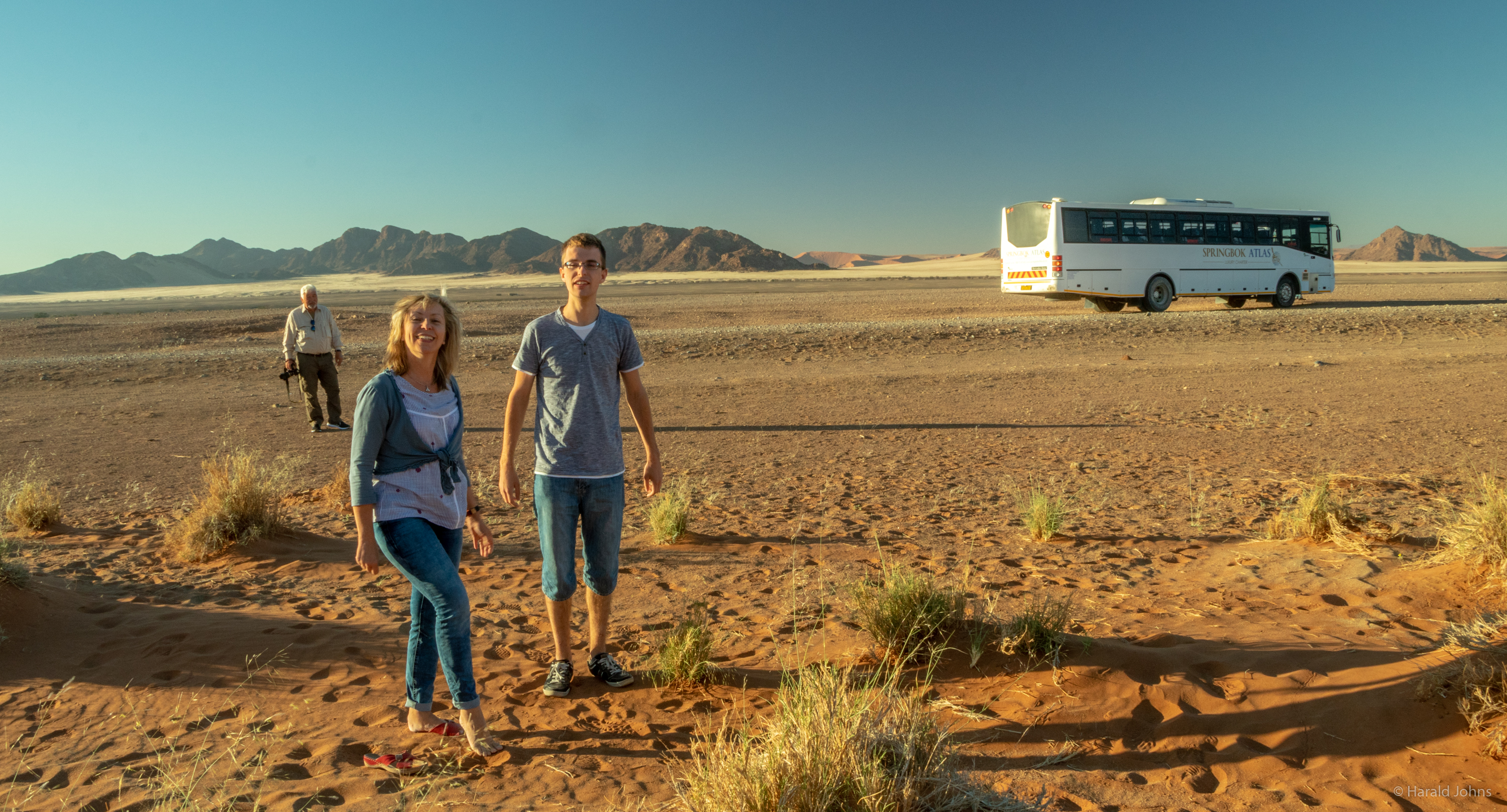 Pause am Rande der Namib Wüste