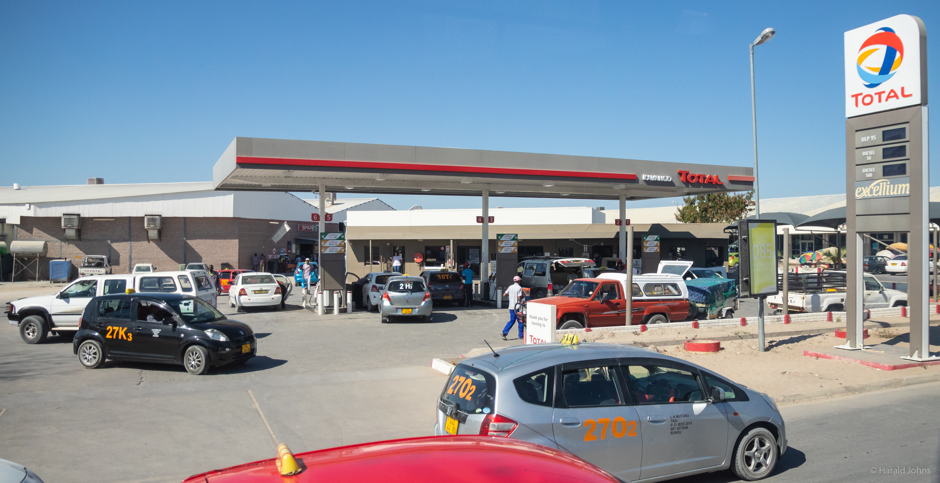 Tankstelle in Rundu.
