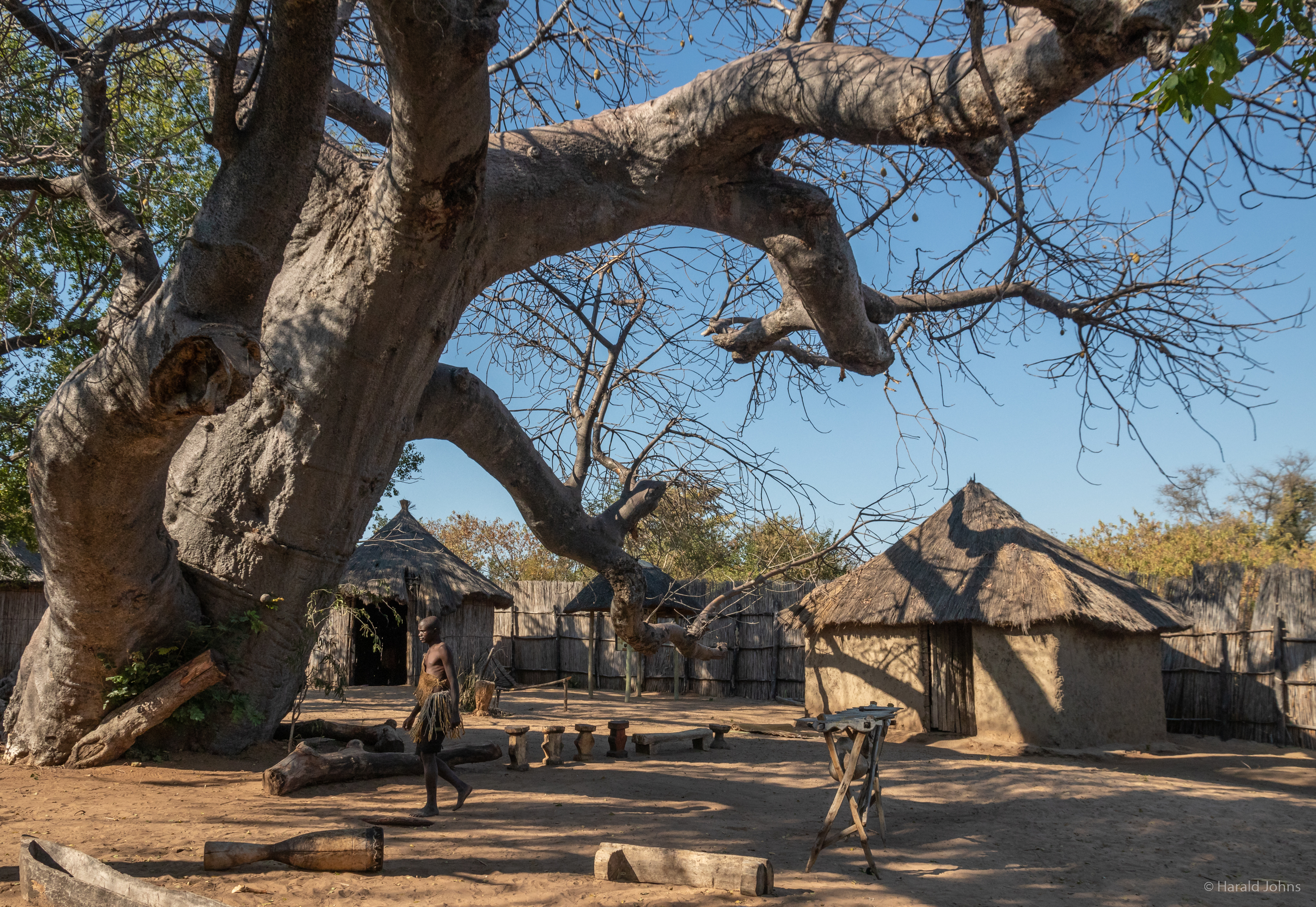 Namushasha Heritage Centre - ein museales traditionelles Dorf an der Kwando River Ebene