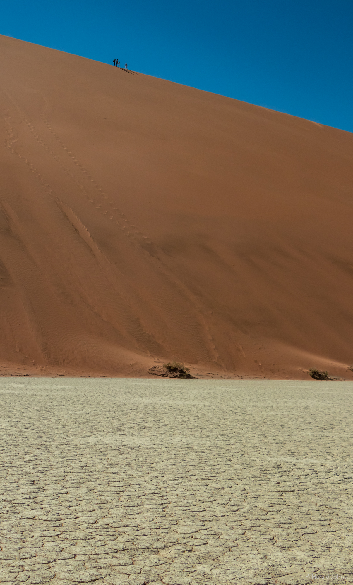 Die Pfannen sind ausgetrocknete Seen, die nur in seltenen Regenzeiten mit wenigen Zentimetern Wasser gefüllt sind