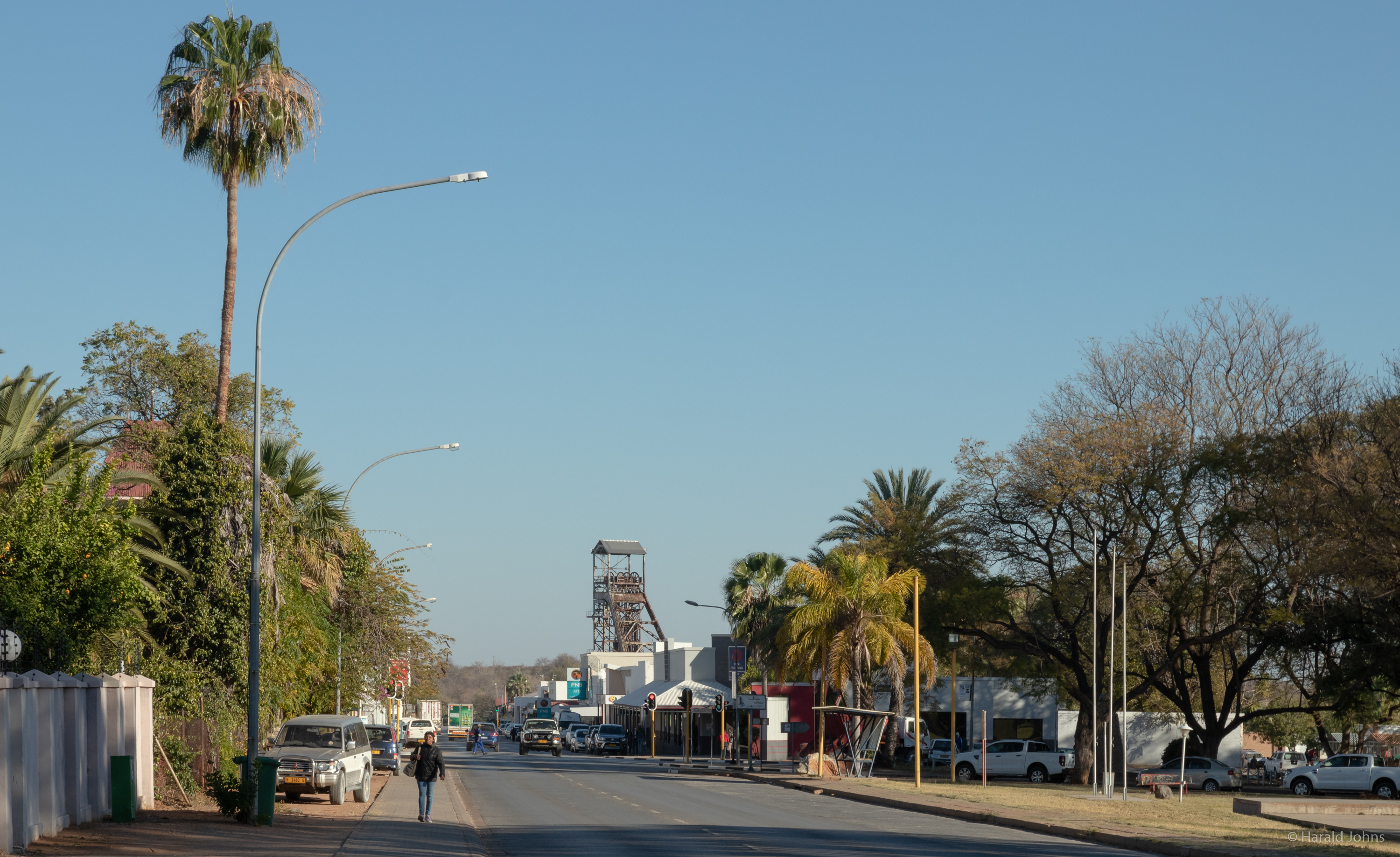 Tsumeb ist eine Bergbaustadt, mit dicht unter der Erdoberfläche lagernden Kupfererz-Vorkommen