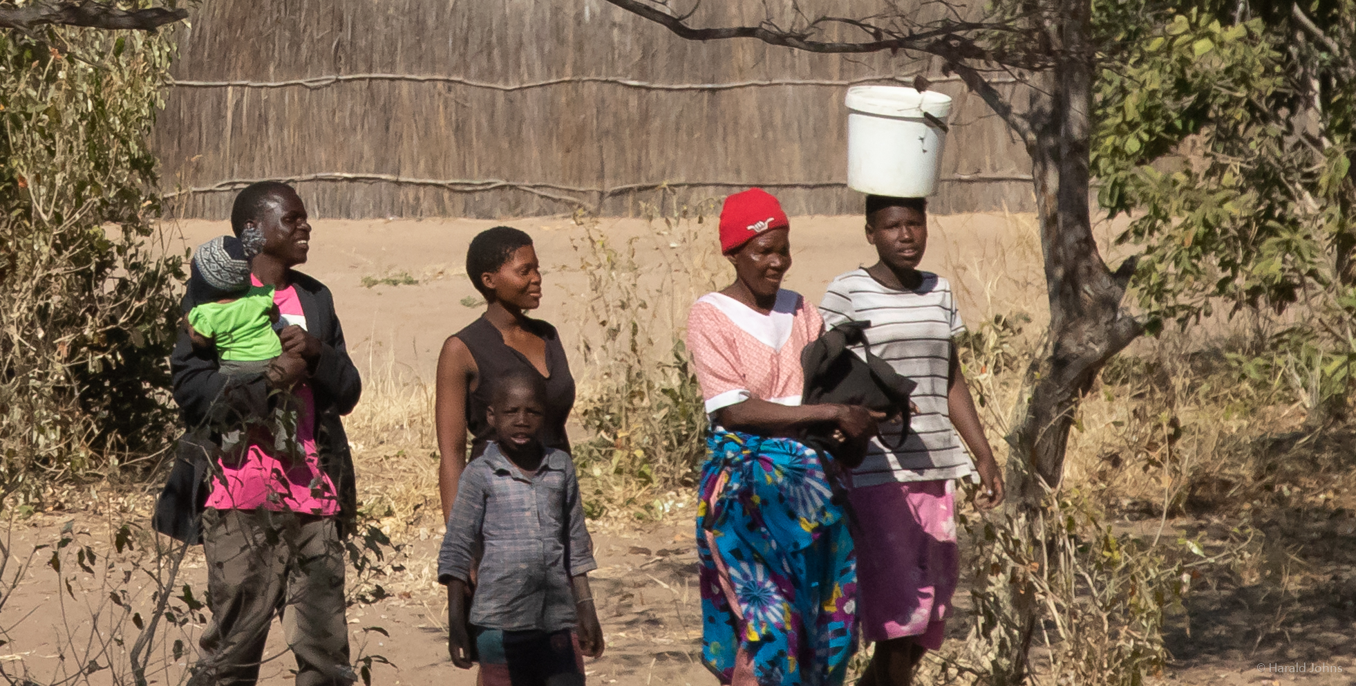 Straßenszene in der Region Kavango-Ost