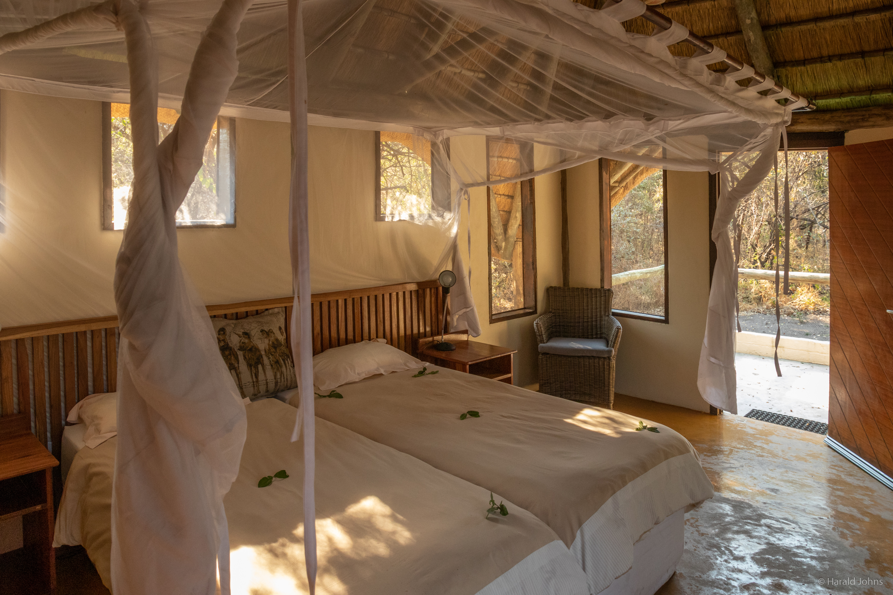 Lodge im Lianshulu Bush Camp