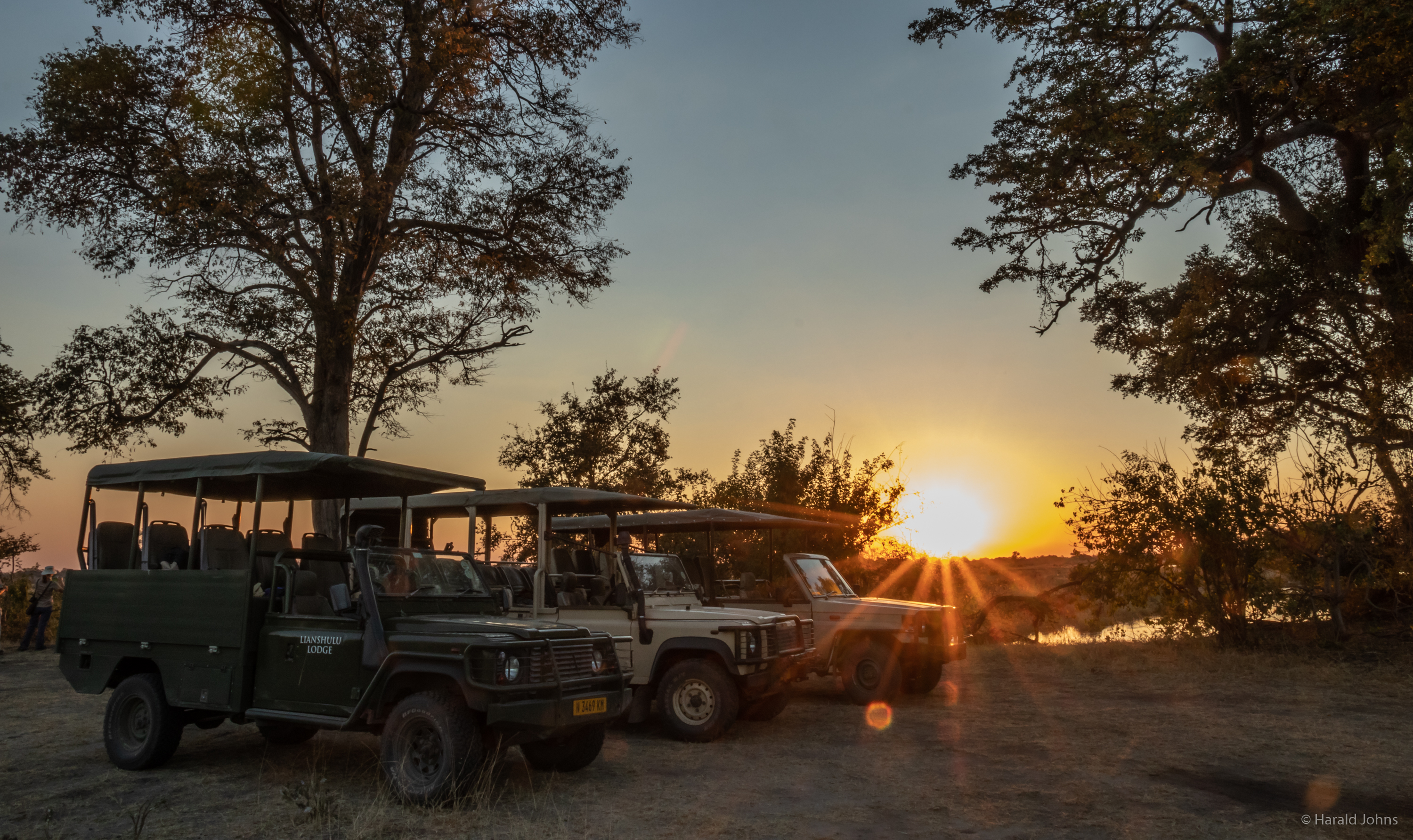 Picknick Abends am Kwando River